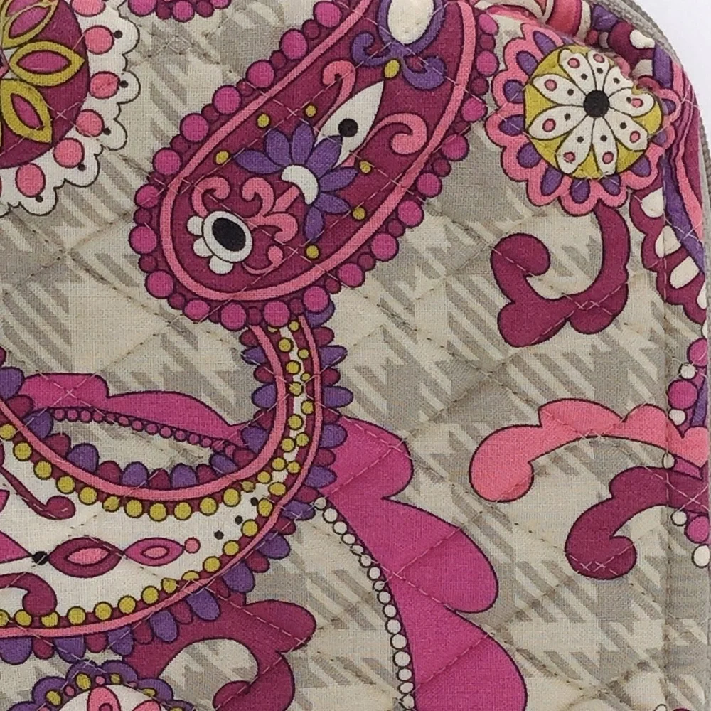 Vera Bradley Paisley Meets Plaid Cosmetic Bag